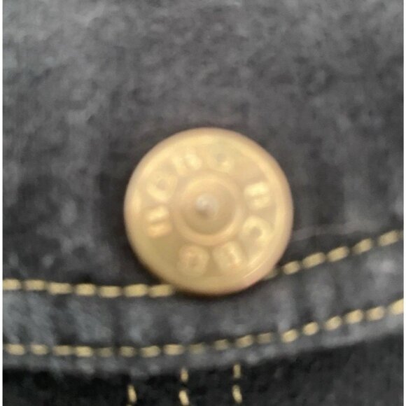 BCBG Maxazria Y2K Vintage Track Pants Blue Straight Leg Logo Women’s Size Large - Picture 9 of 16